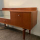 Enfilade Scandinavian tv cabinet of the 60s in teak