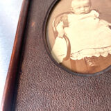 Antique Frame carved wood measurements 22 cm x 18 cm