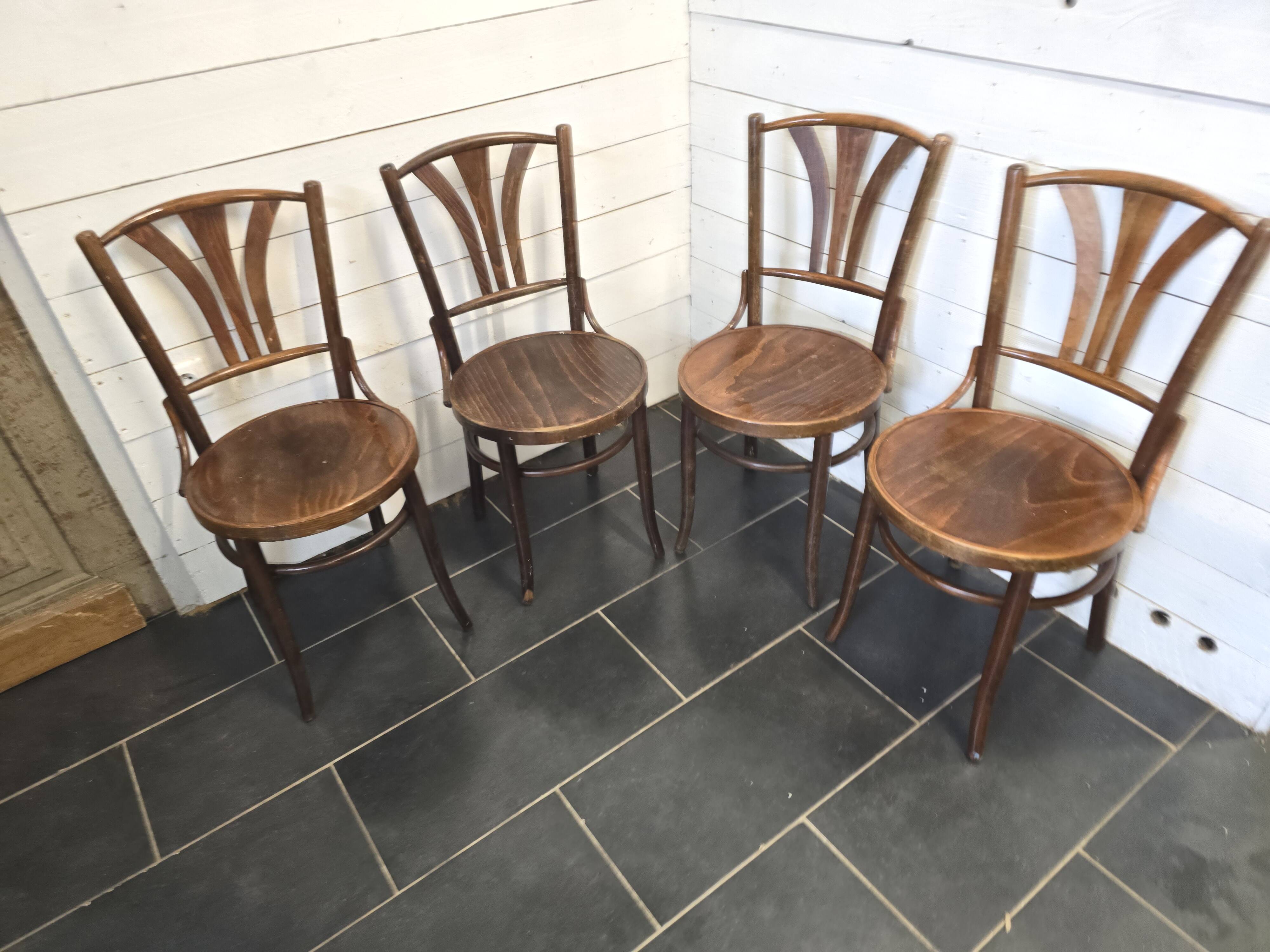 4 bentwood bistro chairs