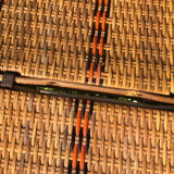 Rattan and wicker deck chair
