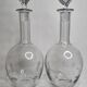 Pair of carafes in cut crystal XIX th, 31 cm