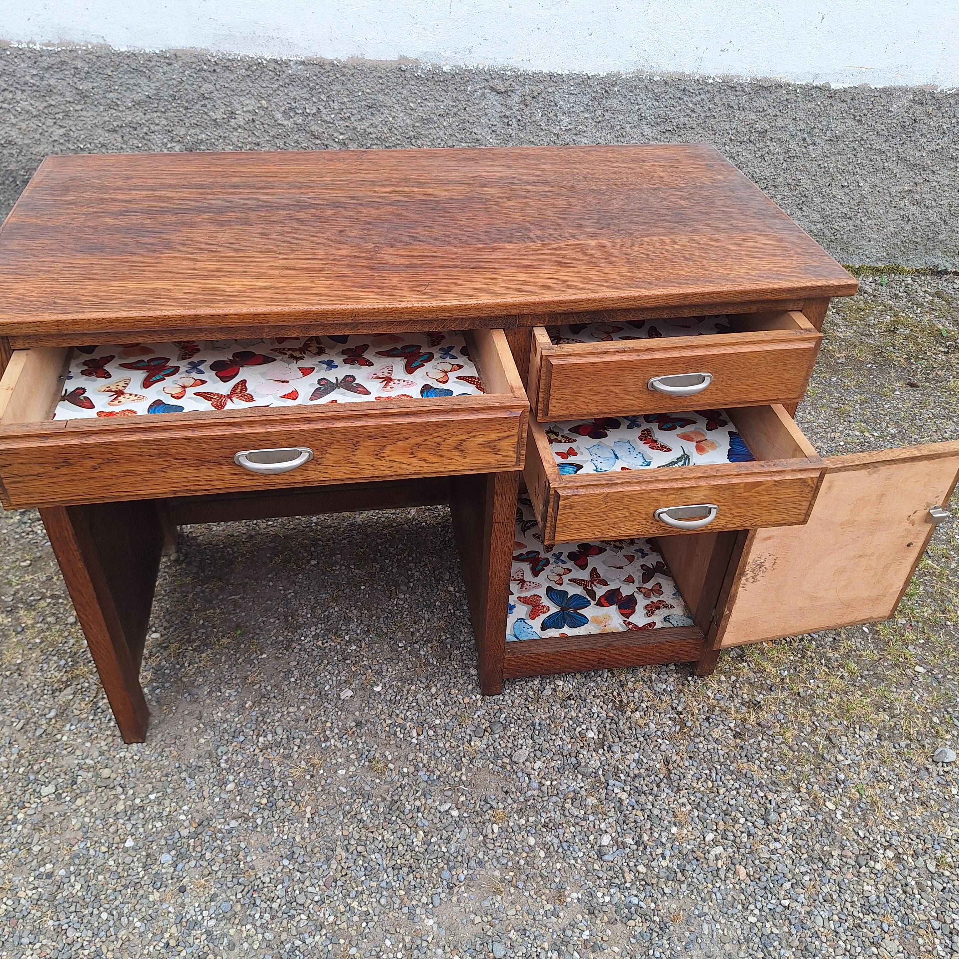 Bureau en chêne  année 50