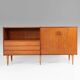 1960s Vintage Teak Sideboard with Drawers in Scandinavian Style
