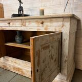 White patinated buffet