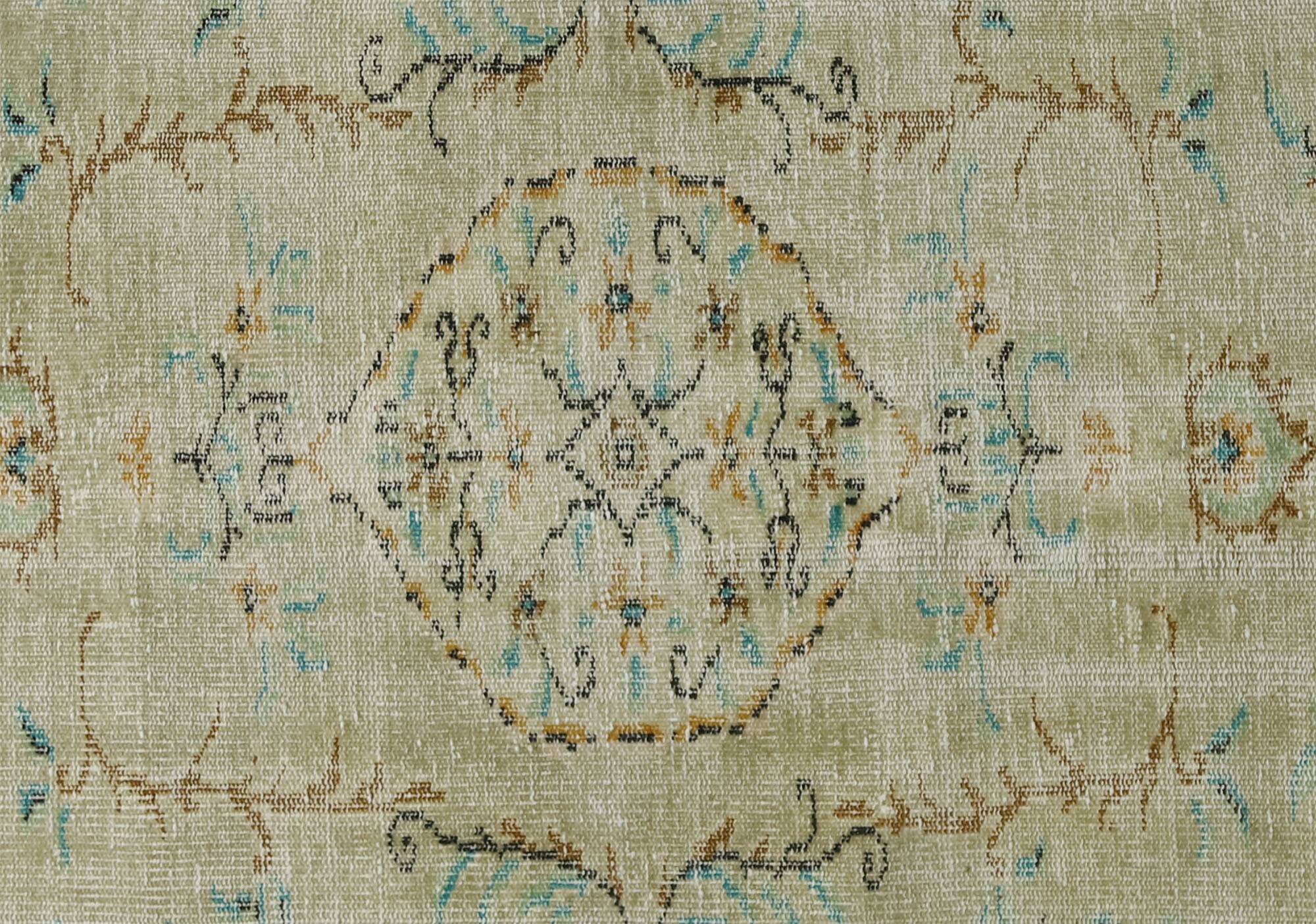 Turkish Anatolian Handmade Vintage Area Rug 210 cm x 134 cm