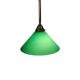 Vintage pendant lamp – billiard lamp – opaline glass – brass – 1960s