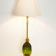 Pineapple lamp brass glass 60s
