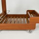 Desserte scandinave en teck avec plateau miroir, 70