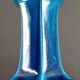 Important Porcelain Lamp with Blue Crackle Enamel, France, Circa 1940