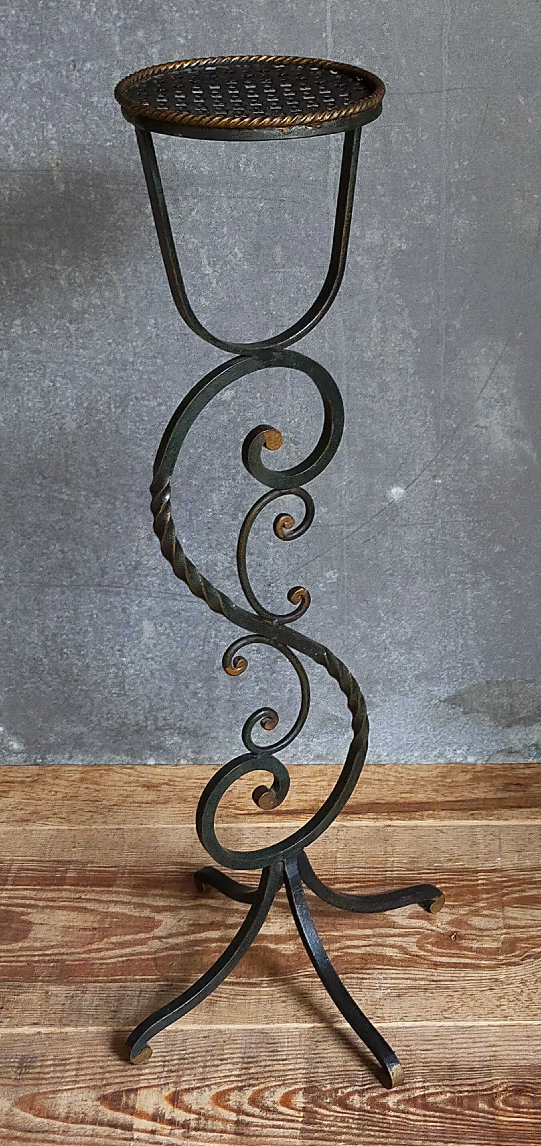 Wrought iron plant harness 50s