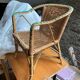 Chaise rotin enfants