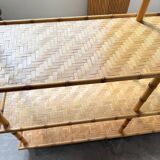 Large rattan shelf 1960