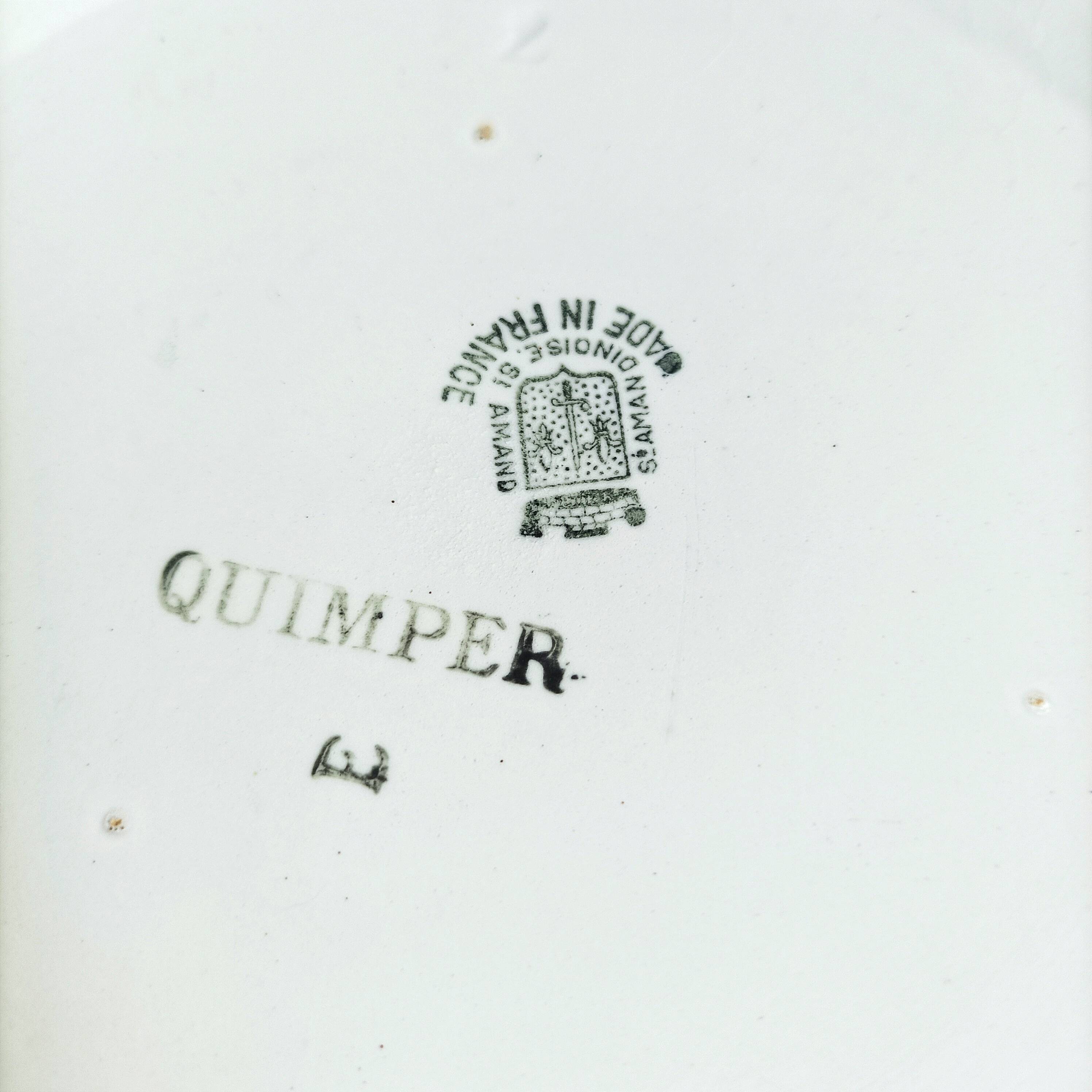 Art Deco plates, St Amand earthenware