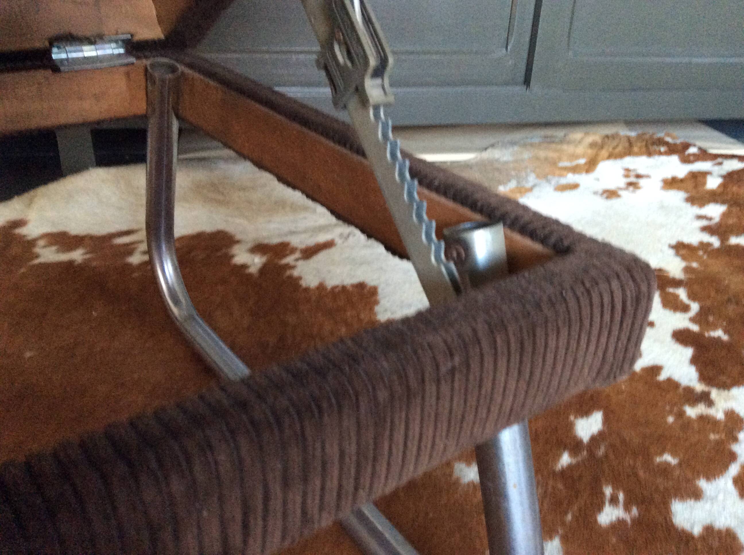 Velvet pouf adjustable footrest
