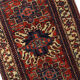 Antique Persian Carpet Handwoven Tribal Deep Red Wool Area Rug- 140x190cm