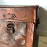 Leather carriage trunk