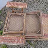 Rattan chaise longue 1900