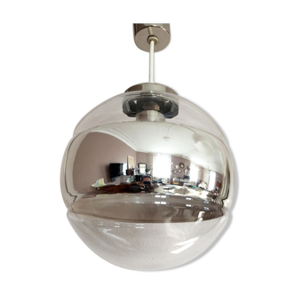 Suspension globe  en verre Peill & Putzler 1970