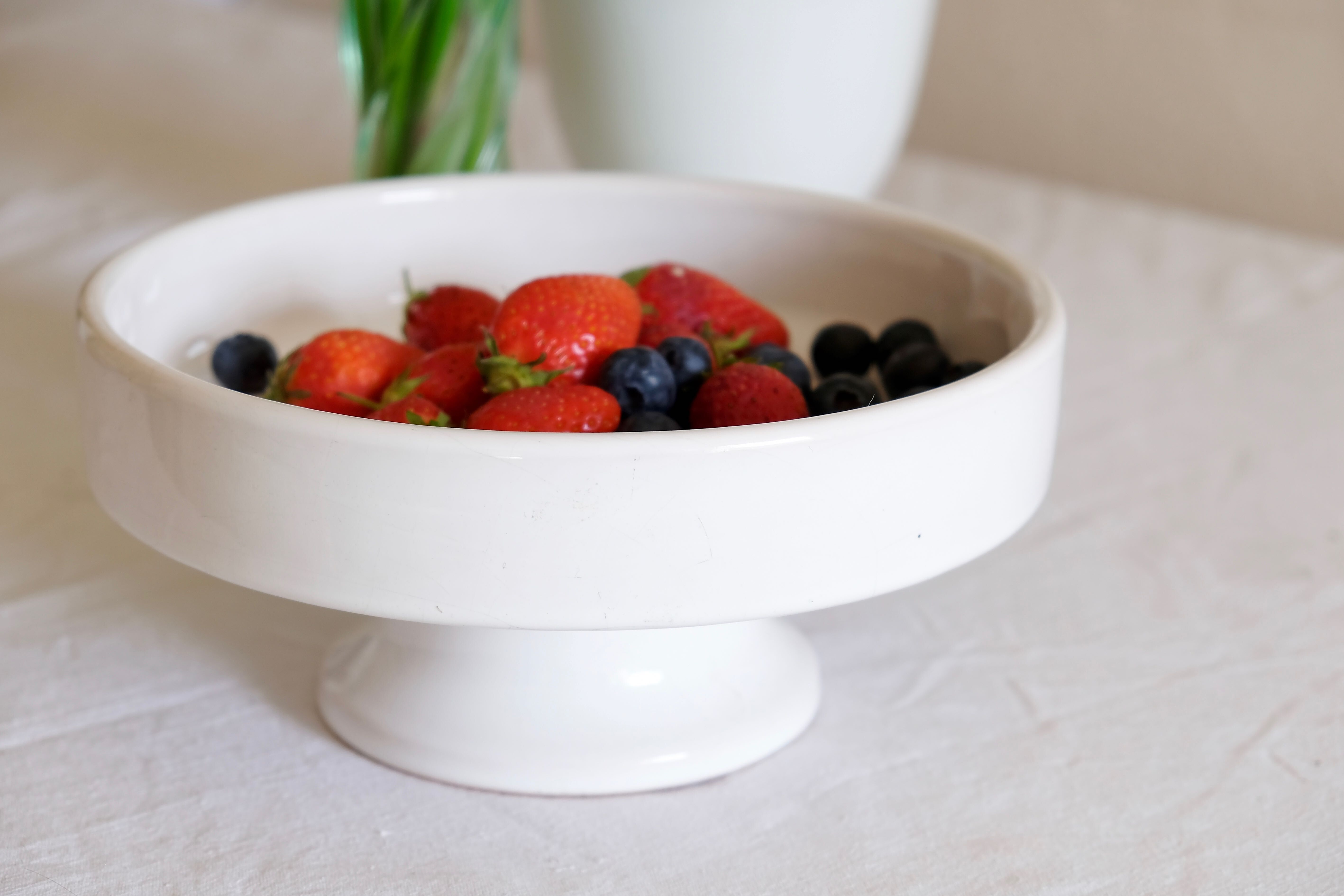 Minimalist white ceramic dish