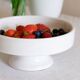 Minimalist white ceramic dish