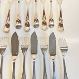PLATIL 12 Couverts à Poisson  Métal Argenté