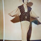 Original fashion photography, spring summer 1959.Japanese fashion designers
