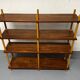 Mid-century modernist teak stick wall cabinet attributed to Willem Lutjens for Gouda Den Boer, 1950s