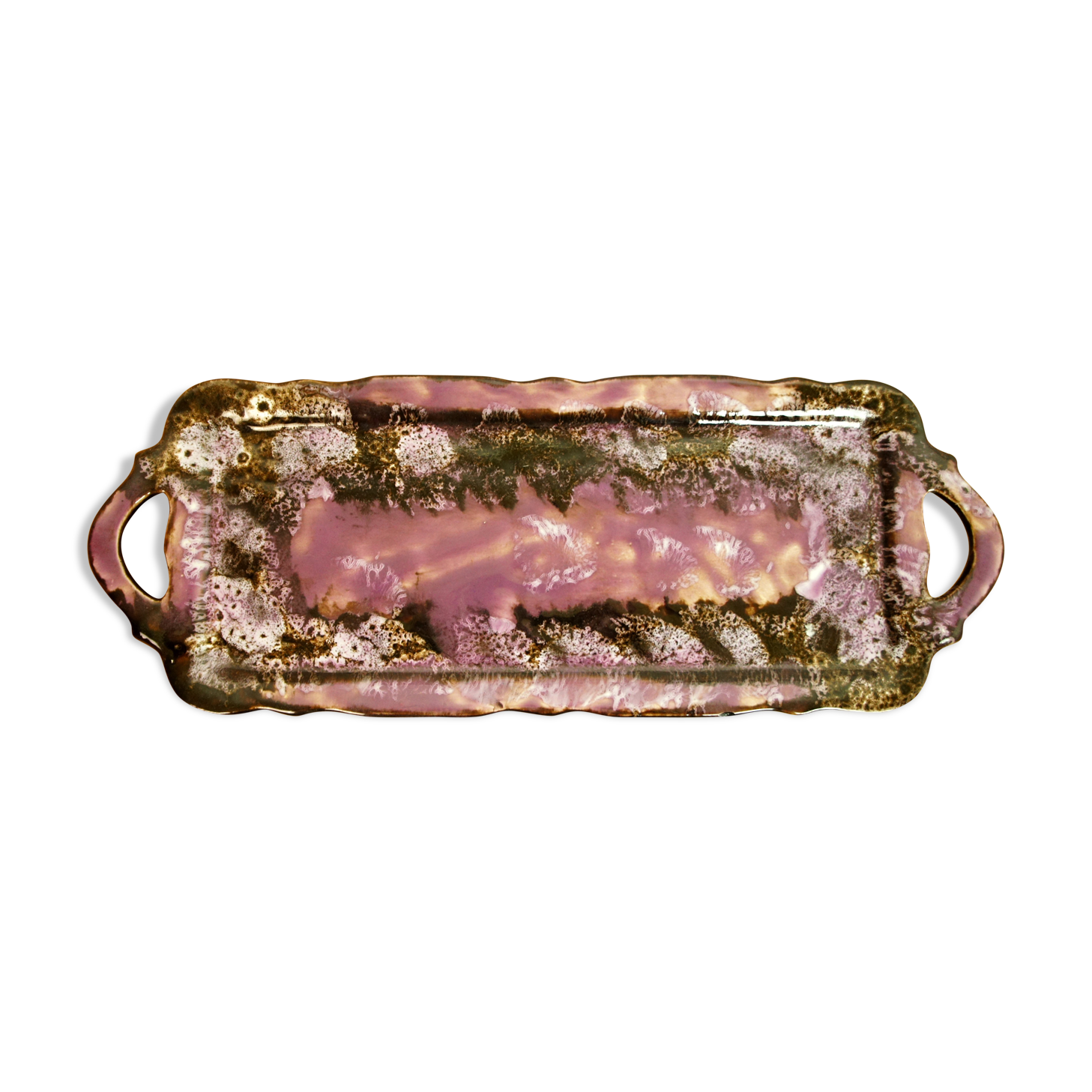 Vallauris ceramic cake dish