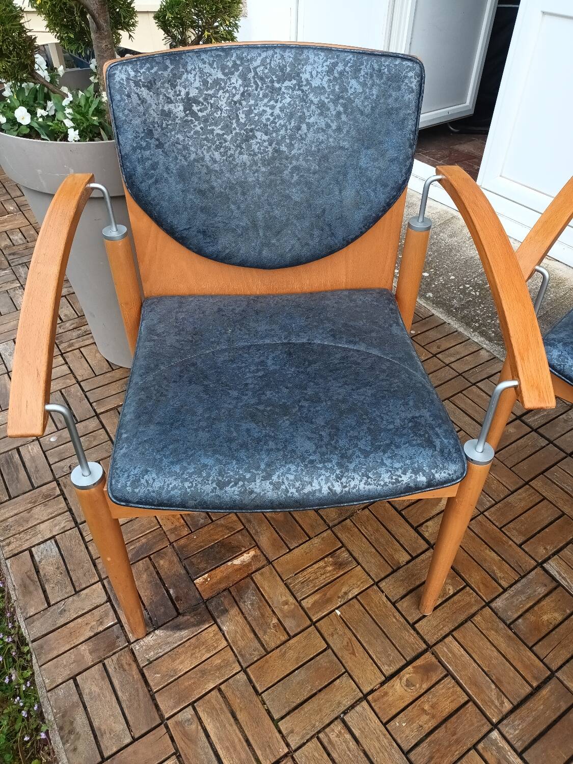 Set of four armchairs
