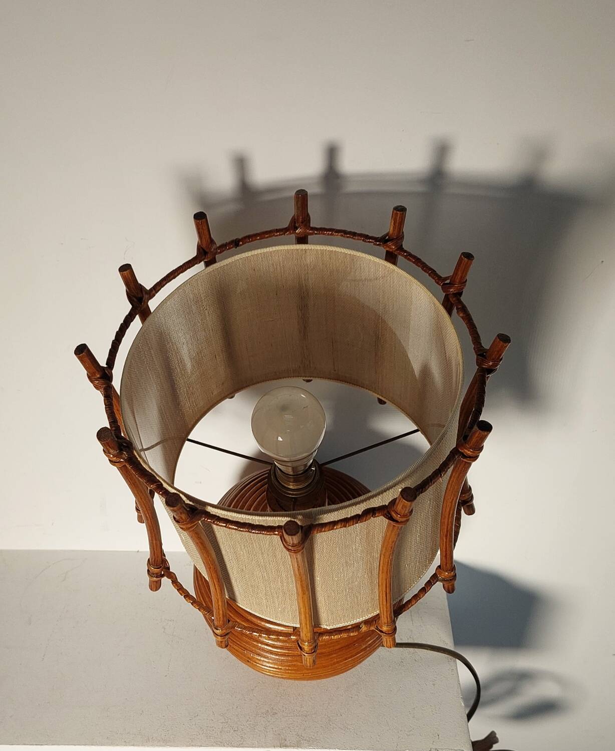 Rattan lamp