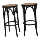 Pair of Thonet cannage style stools