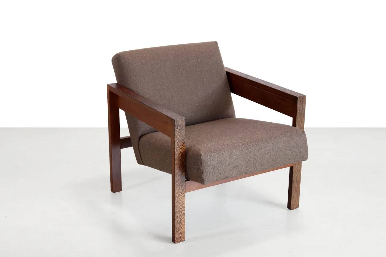 Hein Stolle for 't Spectrum wenge wooden armchair model SZ25 / SZ80