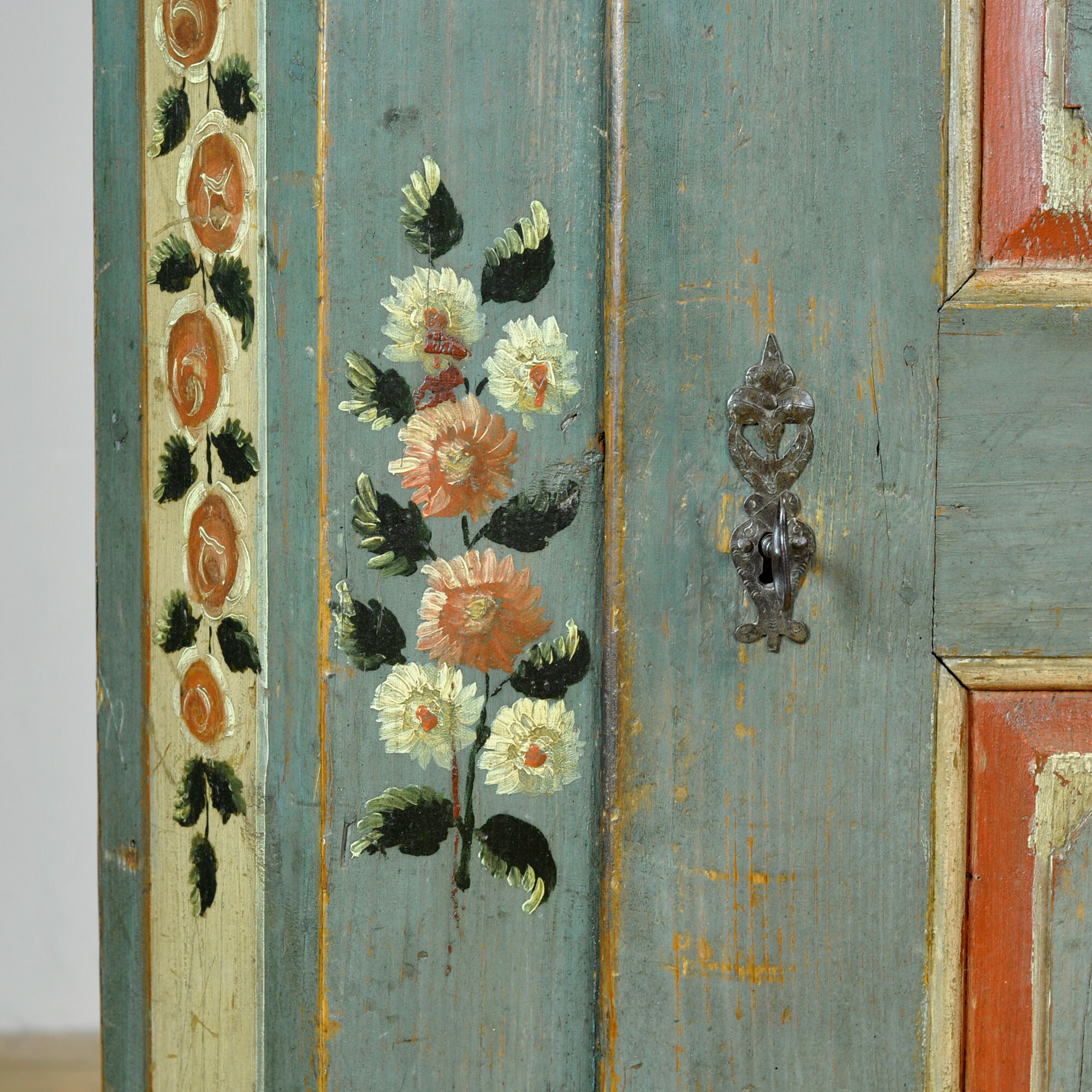 Pine bridal cabinet, dated 1794