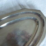Plat a poisson en metal argenté