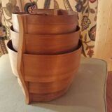 Scandinavian style wood hanging lamp design Hans Agne Jackobsson