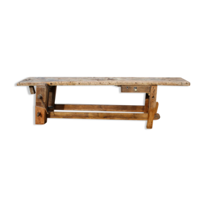 Etabli d'atelier en chêne