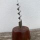 Scandinavian design corkscrew in teak wood and brass, 1960