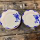 Lot of 11 plates Digoin Sarreguemines model Corsica blue