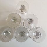 Series of 6 matching 19th walking glasses