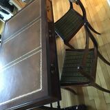 Bureau ministre et 3 chaises
