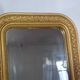Late 19th century ogee frame mirror in gilded stucco wood 51.5x42.5 cm B622