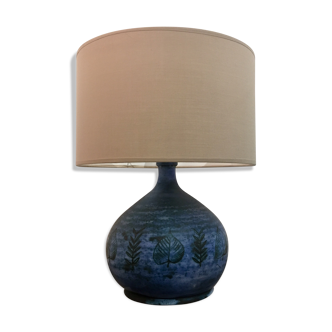 Jacques Blin Blue ceramic lamp