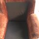 Space-age armchair shell smooth velvet brown - vintage 1970
