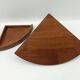 Rustic corner shelf one wooden drawer