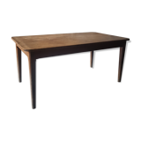 Clear wood farm table