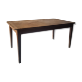 Clear wood farm table