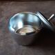 Stainless steel sugar bowl