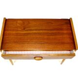Teak and oak bedside table, Sweden, 1960