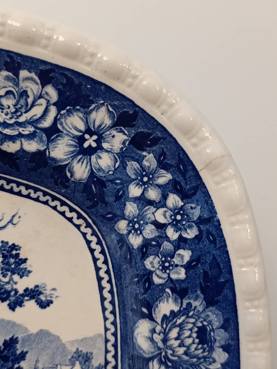 Large rectangular Villeroy & Boch "Rusticana" platter - Crack