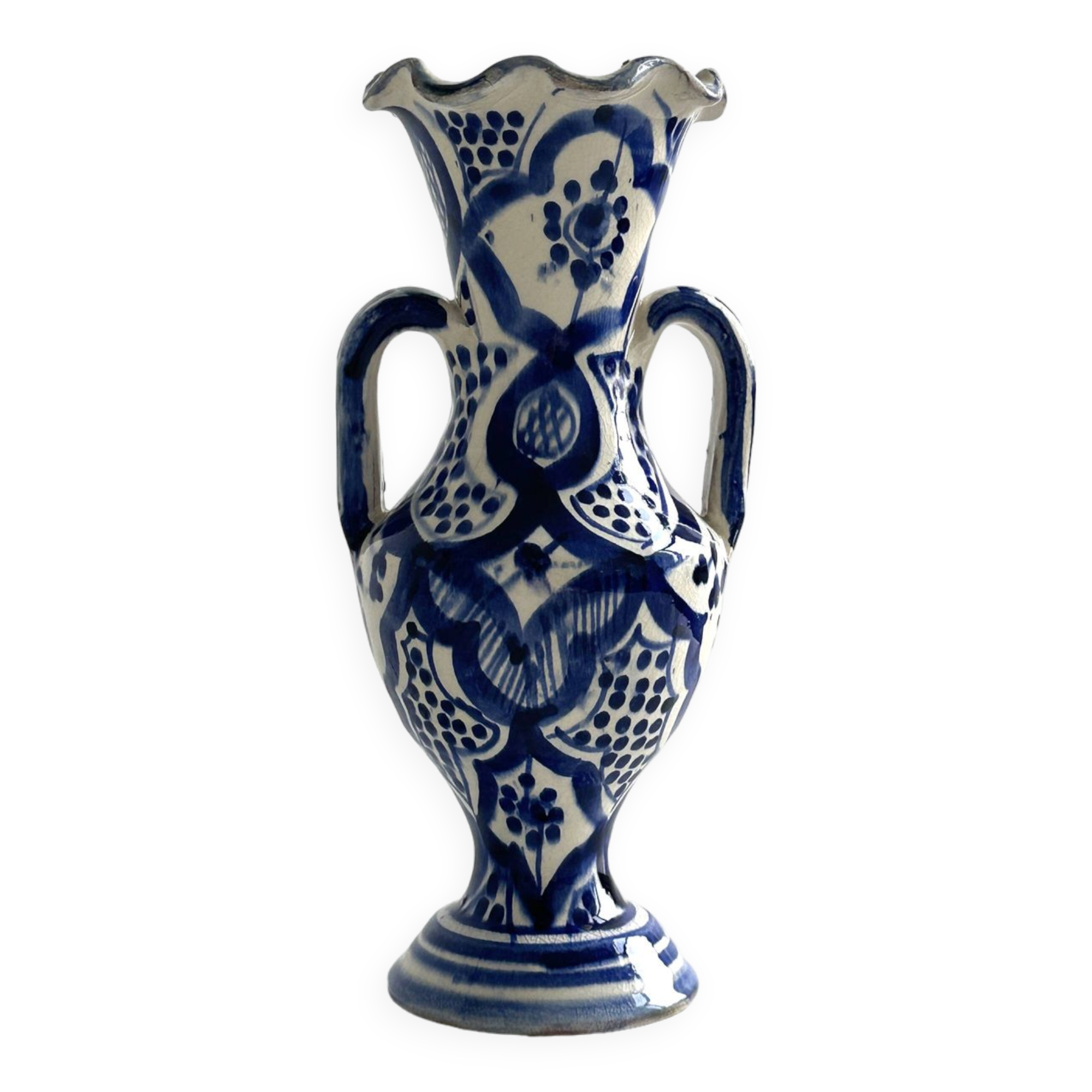 Hand painted North African style vase.